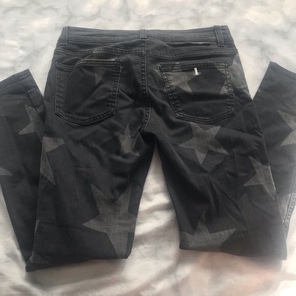 Authentic Stella McCartney Black & Grey Star Jeans Denim - Picture 5 of 7